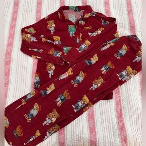 Forever 21 Kids Red Bear Pajama Set